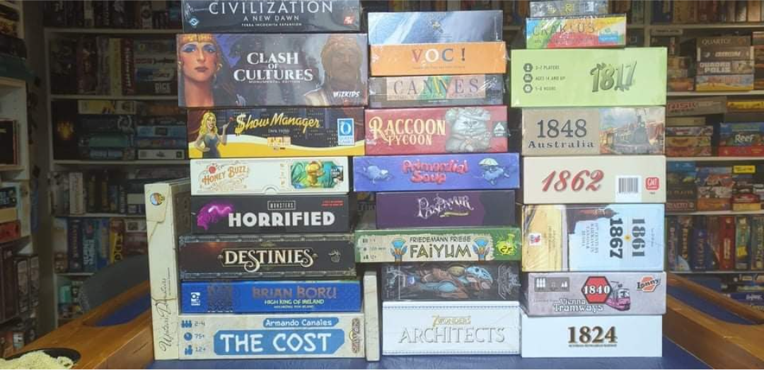 Stack of games